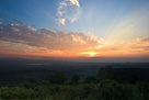 Sunset over the Ngorongoro Crater.